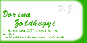 dorina zoldhegyi business card